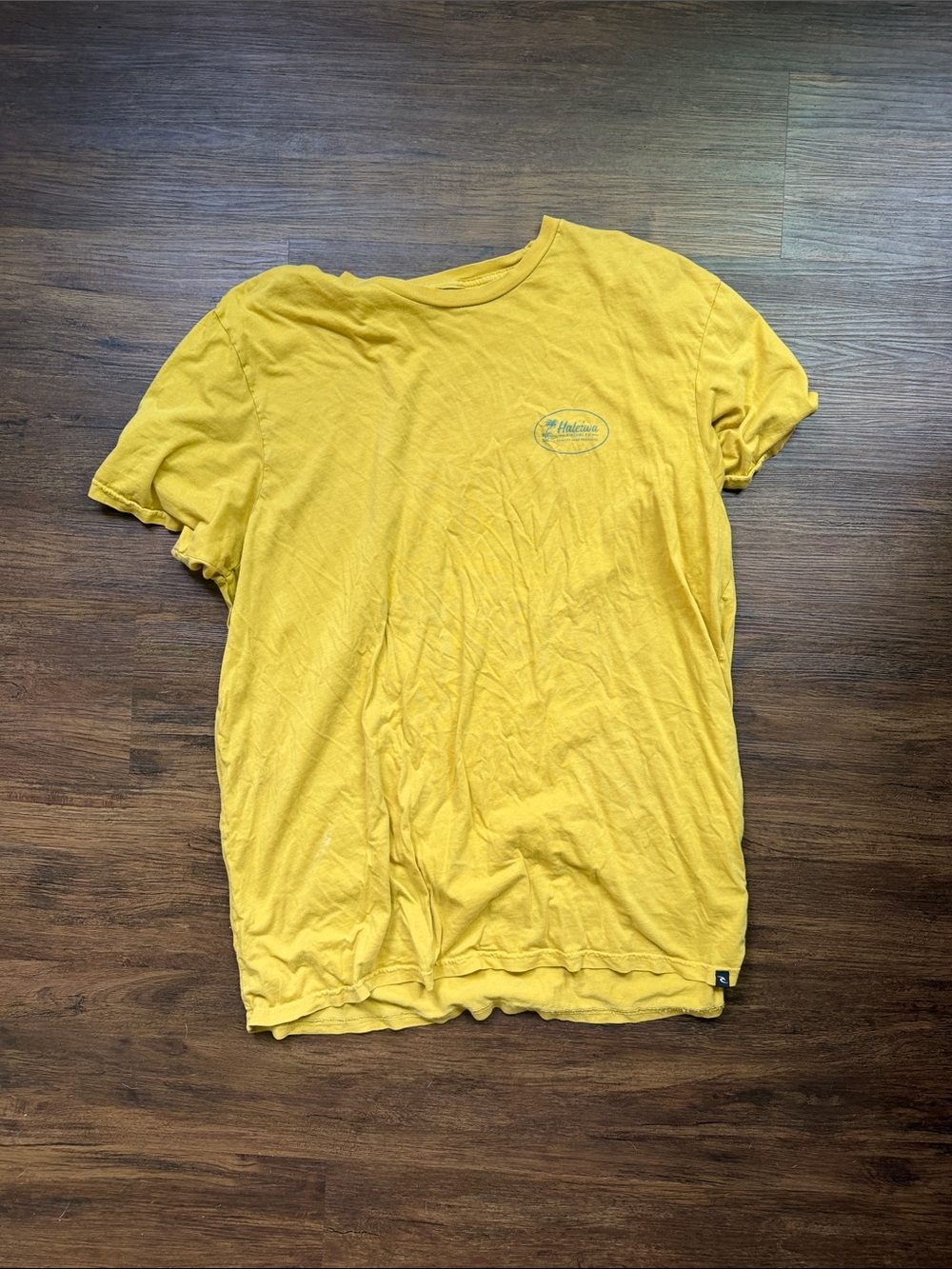 Rip Curl Yellow Short Sleeve Crew Tee
